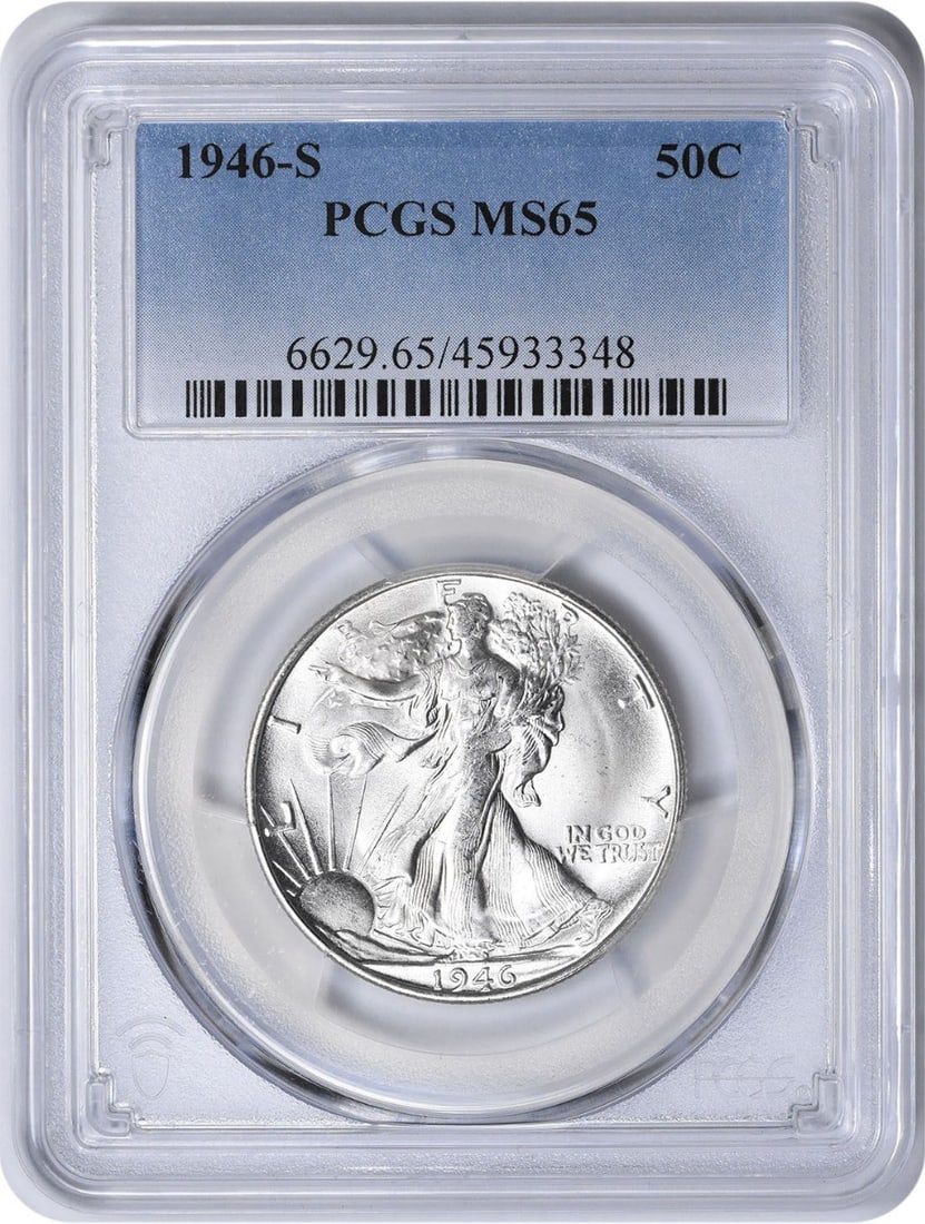 1946-S Walking Liberty Silver Half Dollar MS65 PCGS (1 of 1)