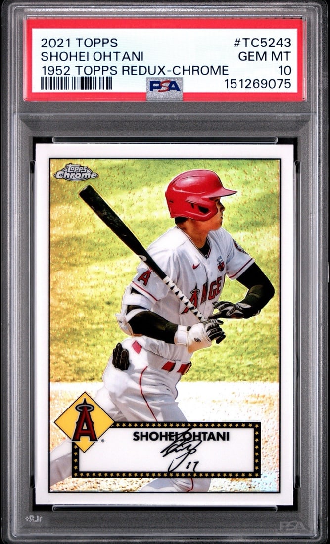 REDUX CHROME PSA 1952 TOPPS SHOHEI OHTANI 2021 TOPPS #TC5243 (1 of 3)