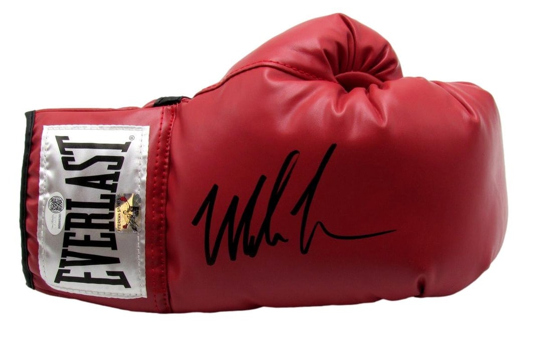 Mike Tyson Signed/ Autographed Red Everlast Boxing Glove (Right) JSA 197307 (1 of 4)