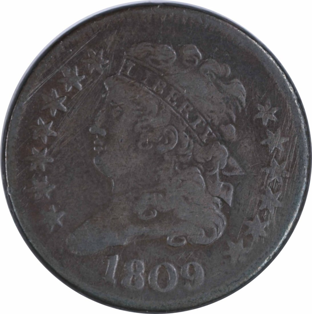 1809 Half Cent Circle in 0 F Uncertified (1 of 2)