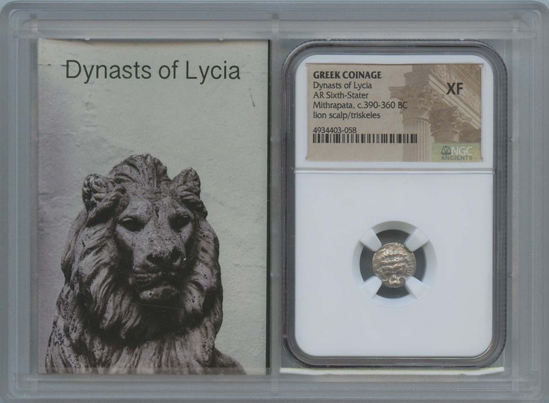 Greek sixth stater mithrapata lycia dynasts ar c390-360 story vault (1 of 2)