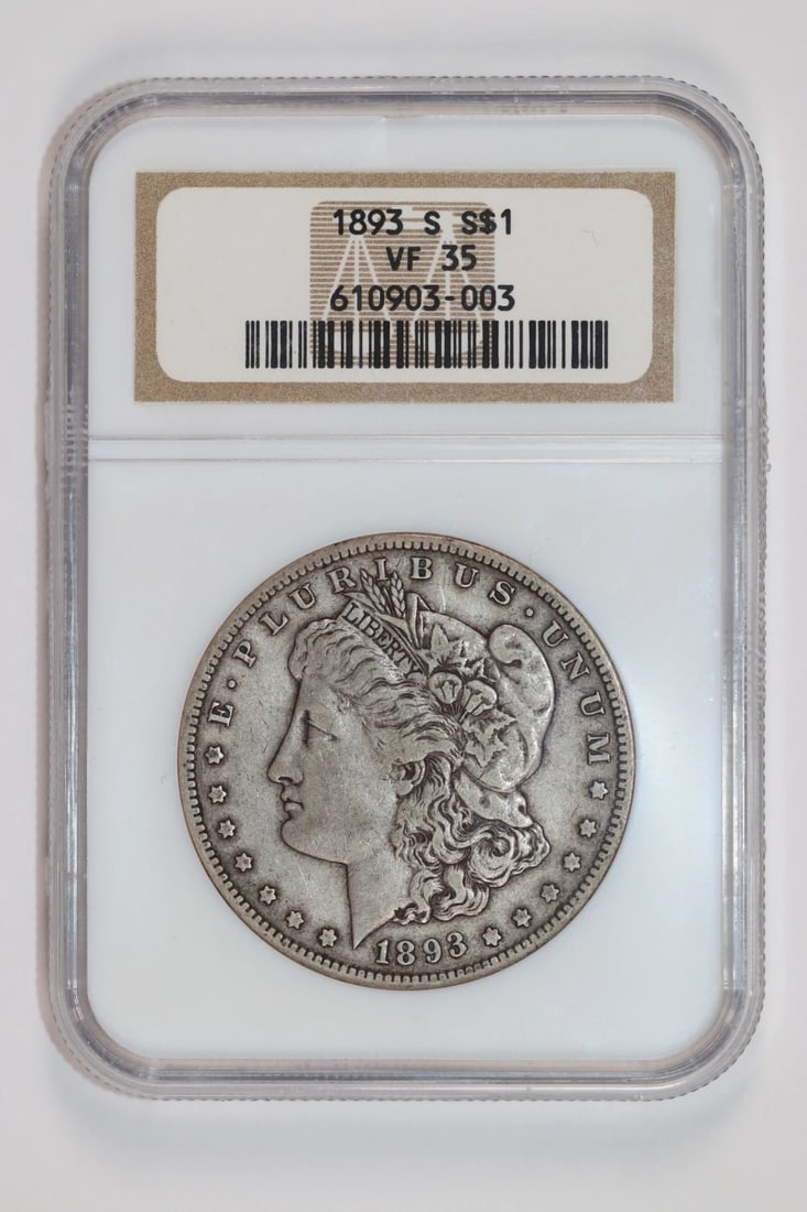 1893-S MORGAN DOLLAR NGC VF35 (1 of 2)