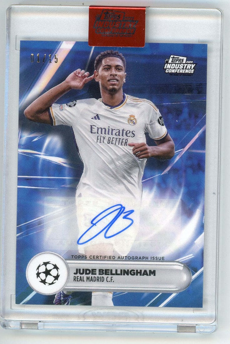 Jude Bellingham 2024 Topps Autographed Industry Conference A JBE (1 of 2)