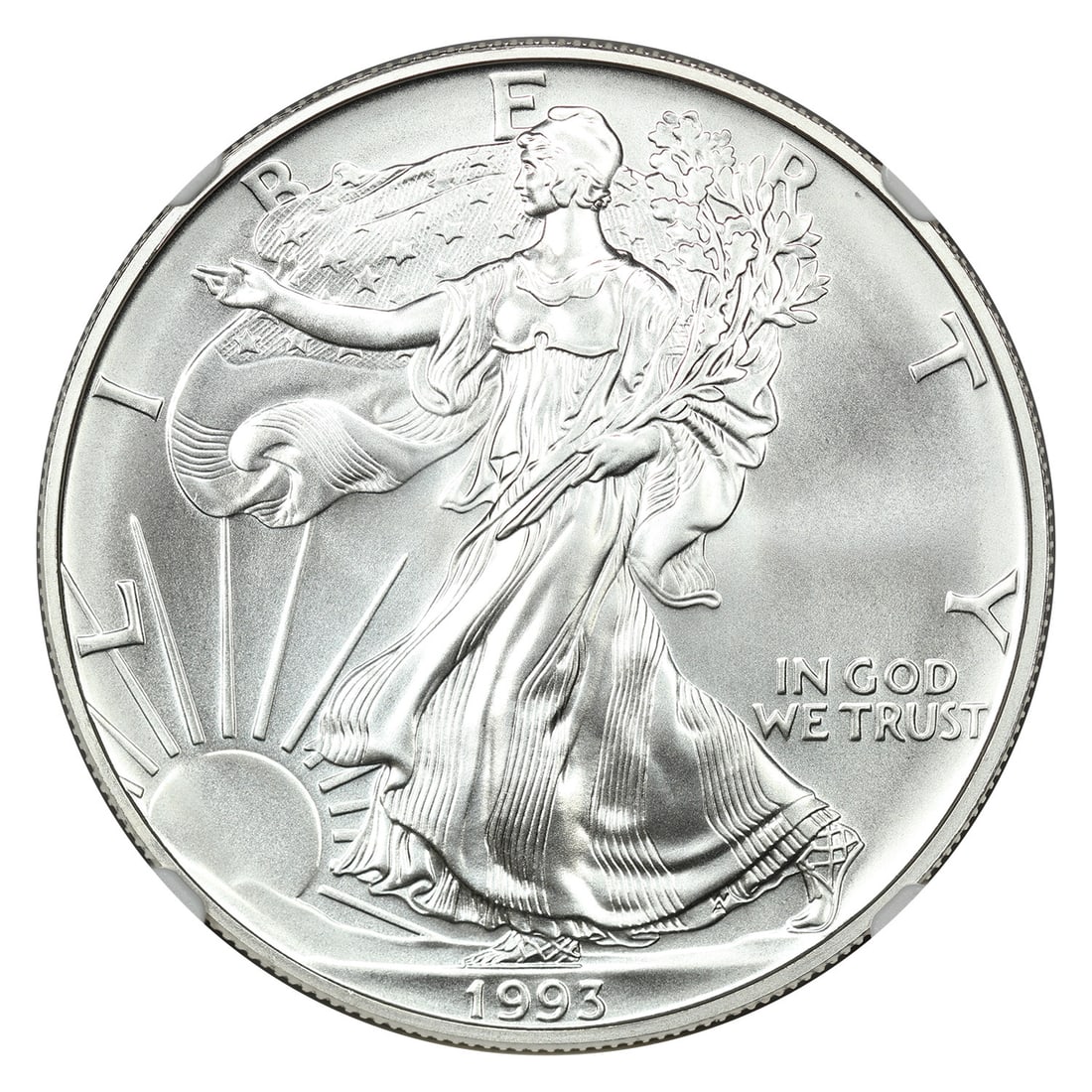 1993 $1 Silver Eagle NGC MS70 - Silver Eagles - 3