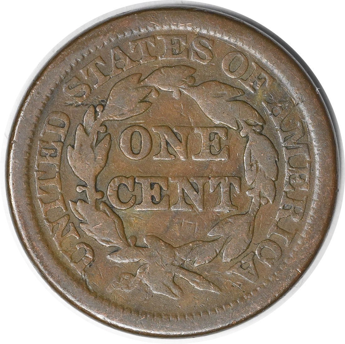Large Cent 1844 81 VG Uncertified - 2