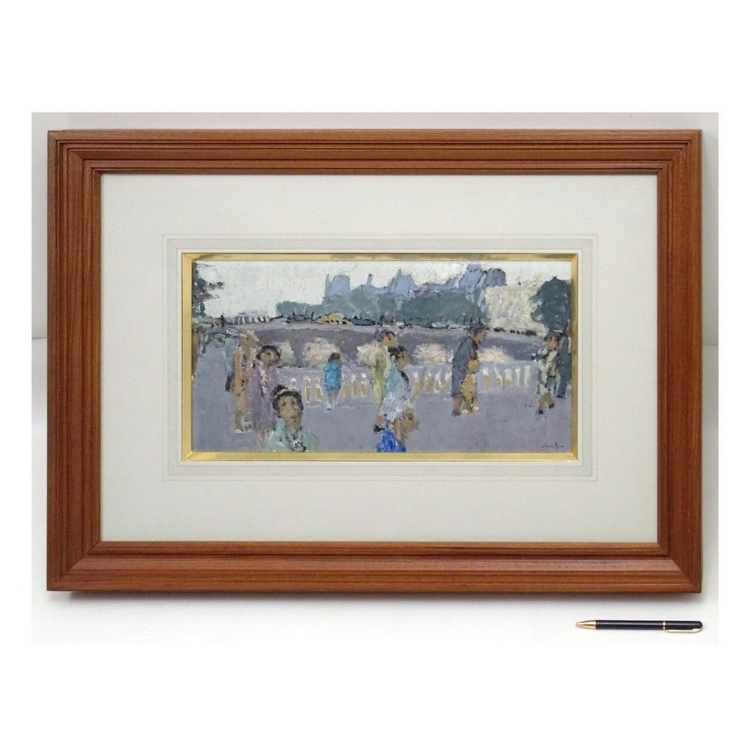 Christian Le Pont Original Gouache Painting Pierre Bridge 1971 Galerie Sheel: Christian Le Pont Original Gouache Painting Pierre Bridge 1971 Galerie Sheel Item Specifics: Artist: Pierre Christian Unit Of Sale: Single Piece Signed By: Pierre Christian Signed: Yes Size: Medium Ma