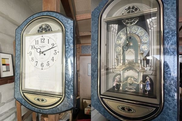 Rhythm Small World Fascination 4MH744 Musical Clock Blue Motion Working Rare (1 of 10)