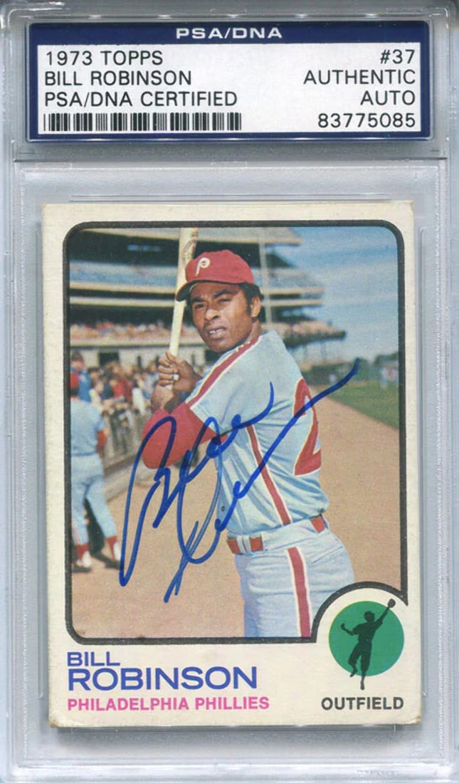Autographed PSA DNA Card 1973 Robinson Topps Bill (1 of 1)