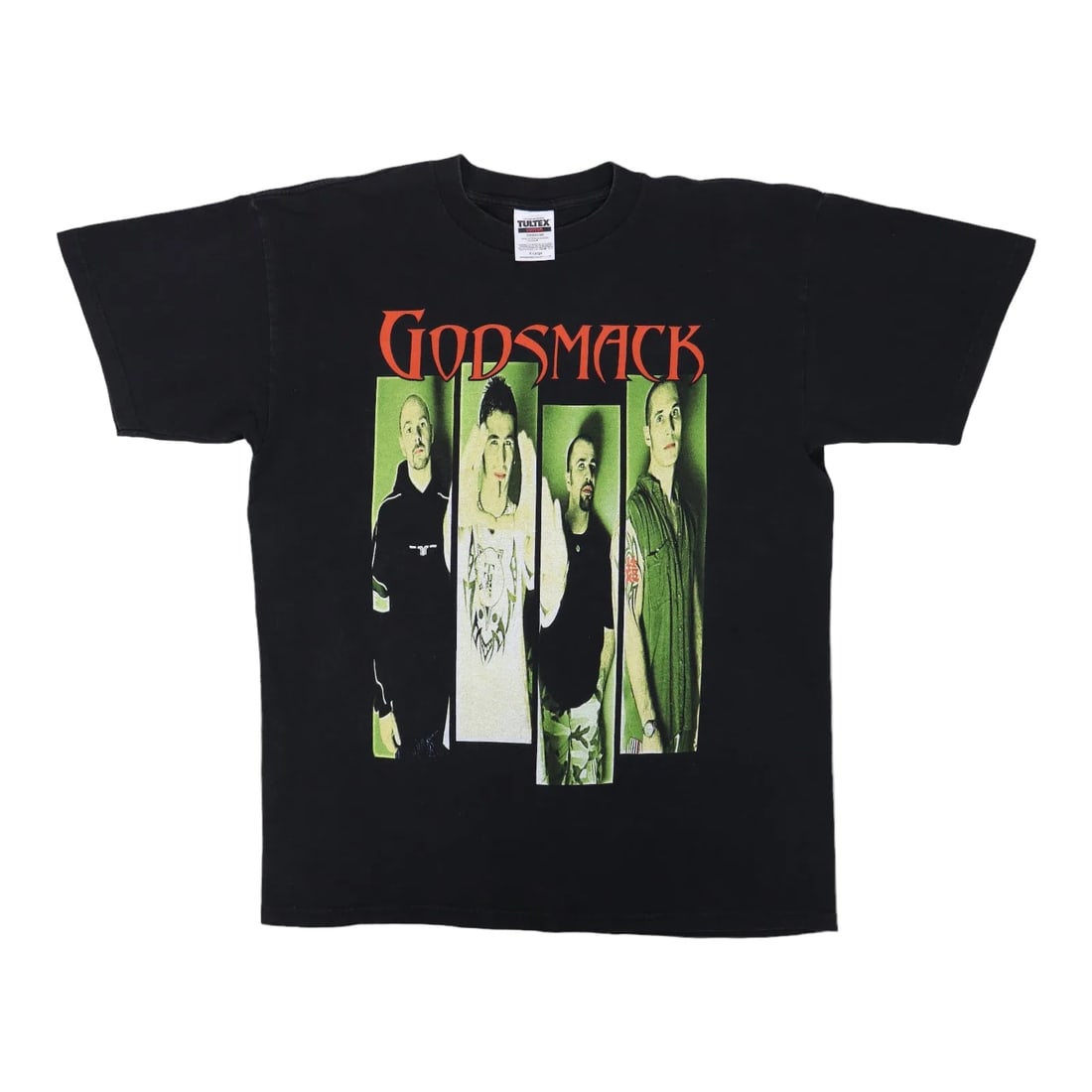 Voodoo Tour Shirt Godsmack 1999: Voodoo Tour Shirt Godsmack 1999 Extra Large Voodoo Tour Shirt from Godsmack's 1999 Tour, featuring front and back graphics. This vintage shirt measures 30" collar to hem and 23" pit to pit, with a