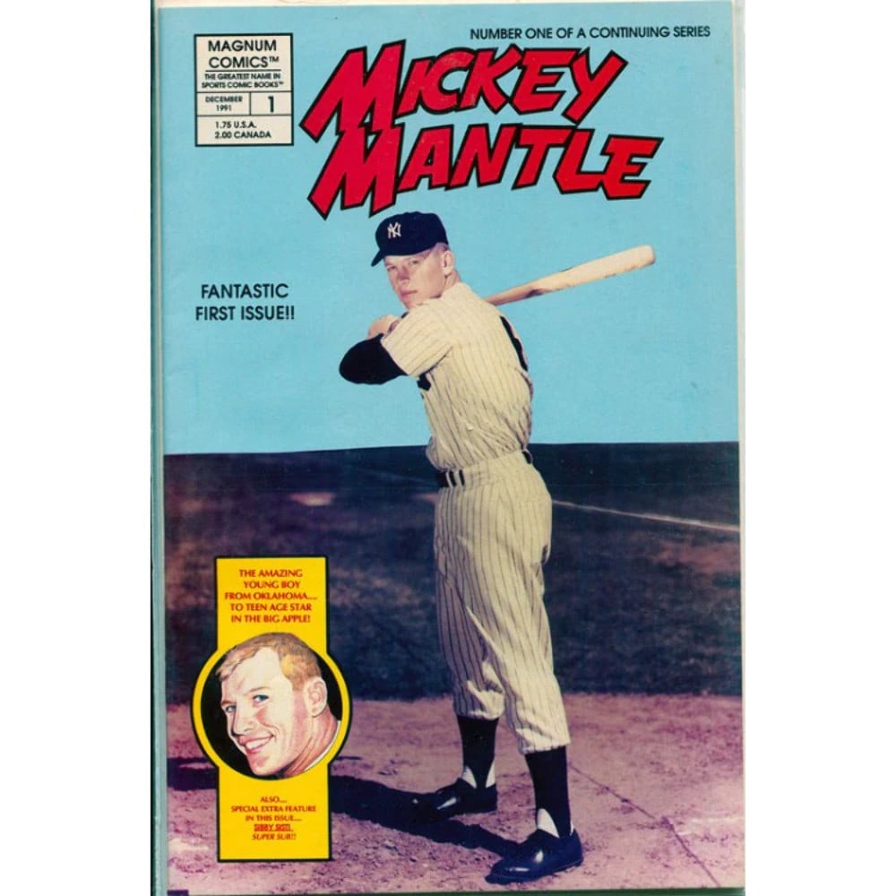 Mickey Mantle December 1991 First Issue Comic Book (1 of 2)