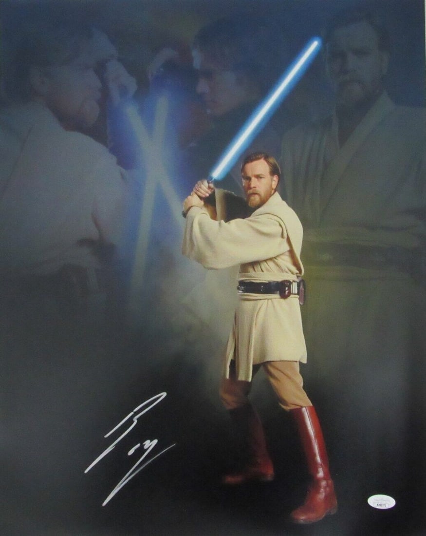Ewan McGregor Autographed 16x20 Photo "Obi Wan Kenobi" Star Wars JSA 171181: Ewan McGregor Autographed 16x20 Photo "Obi Wan Kenobi" Star Wars JSA 171181 Item Specifics: Autograph Authentication: JSA Industry: Movies Original/Reproduction: Original Original/Reprint: Original