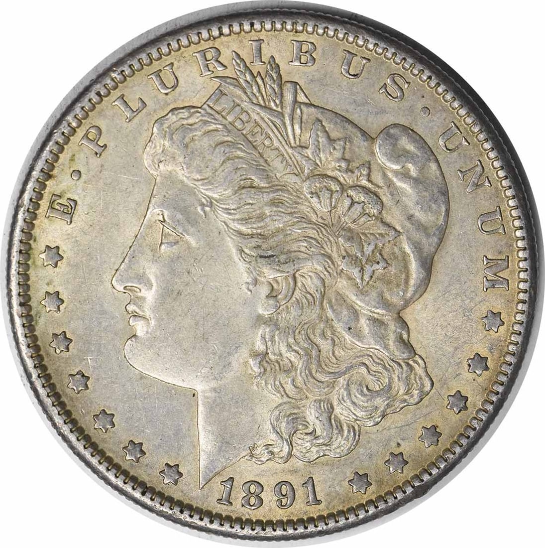 Morgan Silver Dollar AU Slider Uncertified 1891-S (1 of 2)
