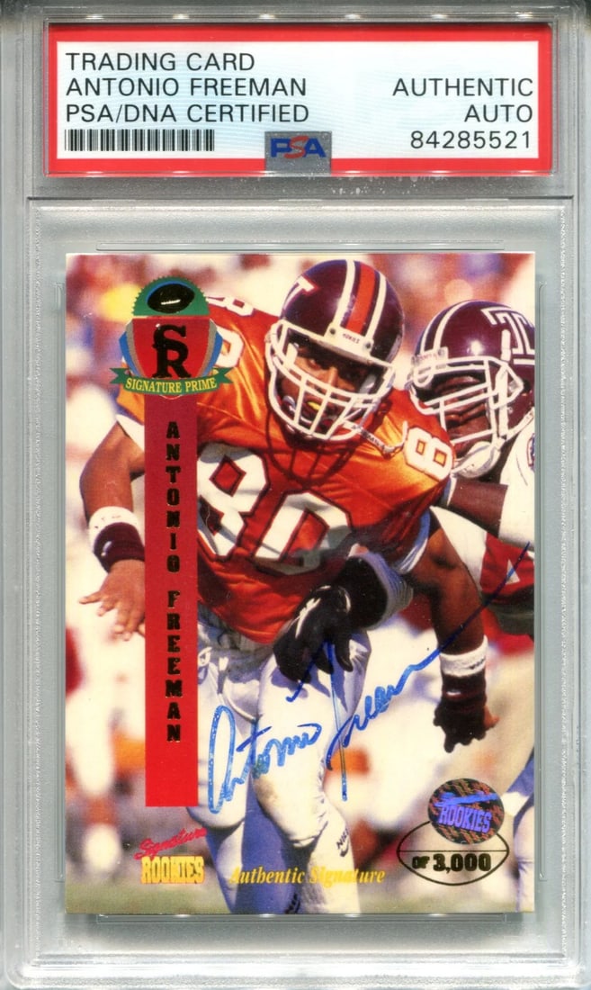 Autographed 1995 Rookie Card Antonio Freeman PSA (1 of 1)