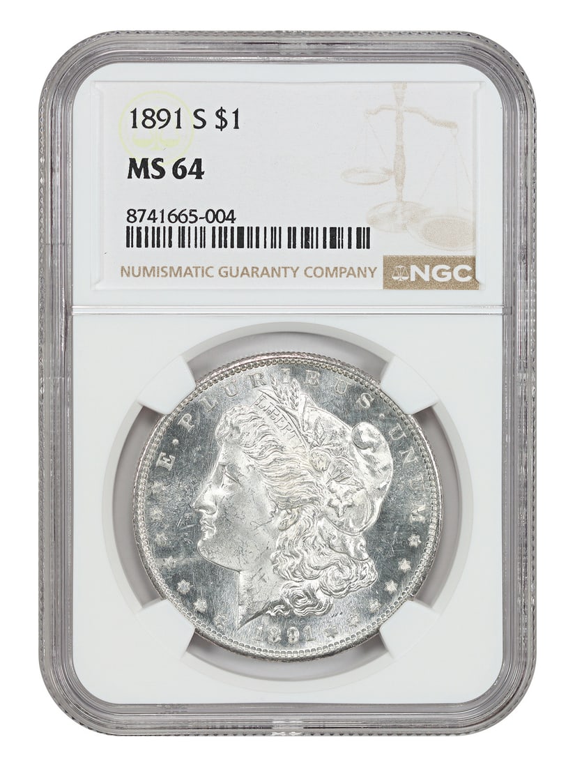 1891-S $1 NGC MS64 - Morgan Dollar - Better S-Mint (1 of 4)