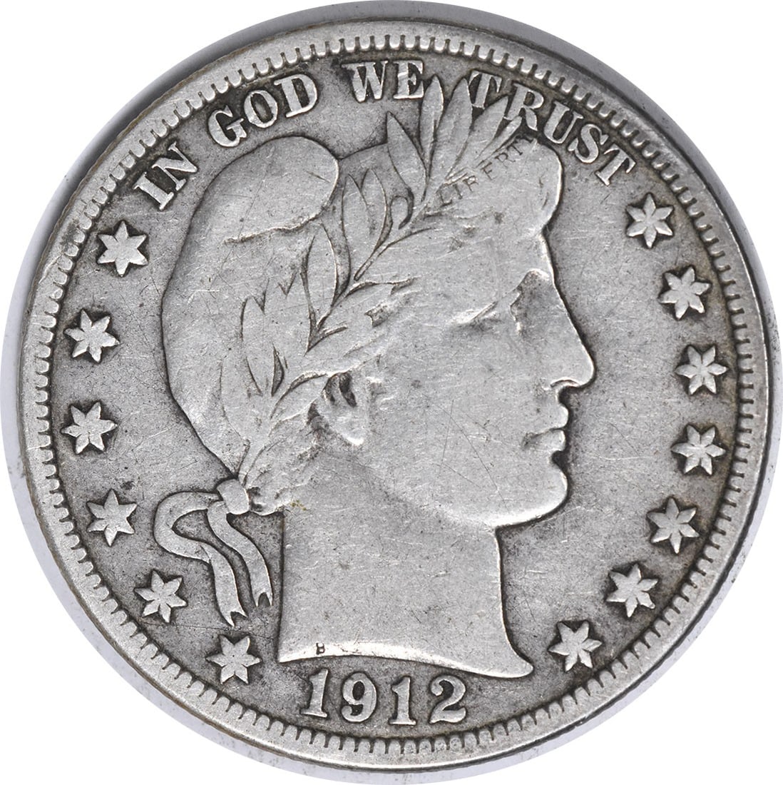 1912-D Barber Silver Half Dollar VF Uncertified (1 of 2)