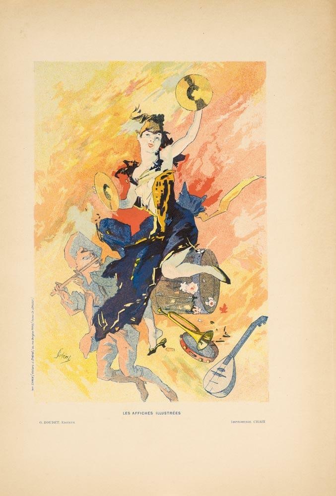 Les Arts 5 By Cheret Original Vintage Poster For Affiches Illustrees 1896 (1 of 1)
