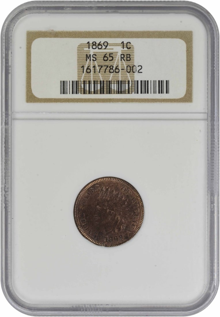 Indian Cent MS65RB NGC