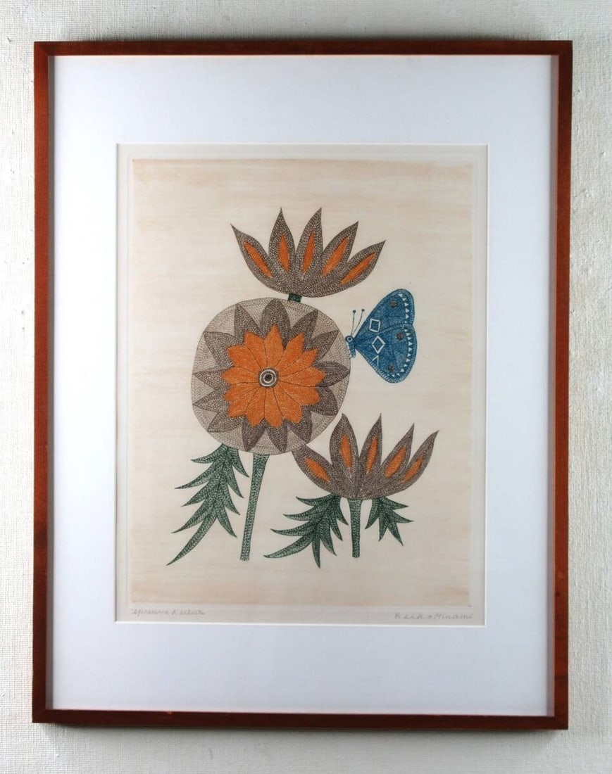 Keiko Minami Flowers and Butterfly Etching 1966 Signed EA Early Work Limited 50: Keiko Minami Flowers and Butterfly Etching 1966 Signed EA Early Work Limited 50 Item Specifics: Artist: Keiko Minami Type: Print Signed By: Keiko Minami Original/Licensed Reproduction: Original