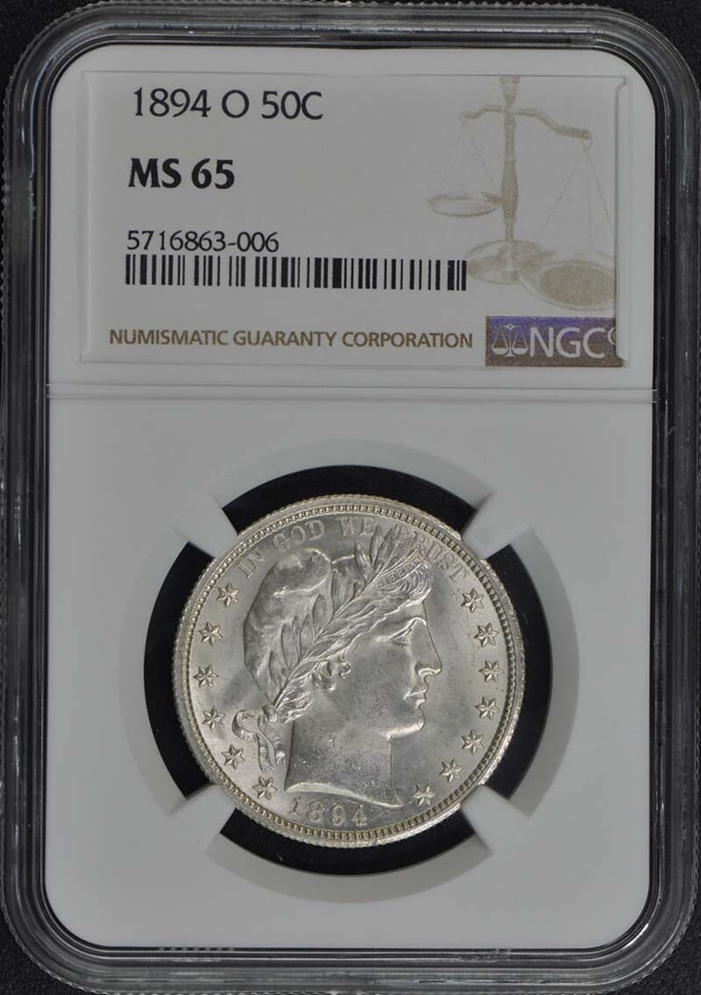 1894-O Barber Half Dollar 50C NGC MS65 (1 of 4)