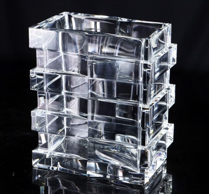 Ultra Rare Baccarat Calandre Vase 48/ 50 by Georges Chevalier with Box COA (1 of 10)