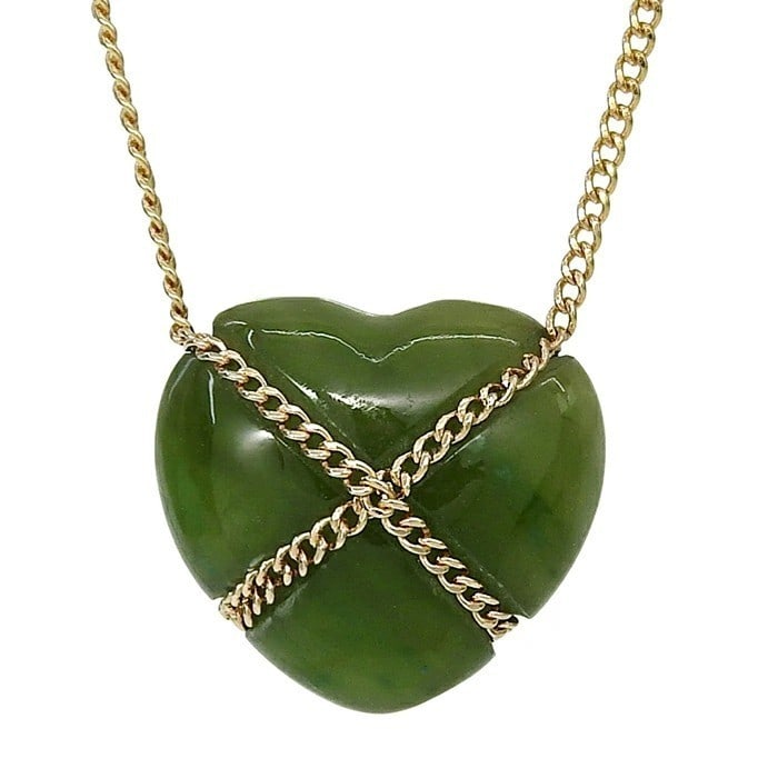 Nephrite 18k Yellow Gold Chain Cross Heart Necklace Pendant Necklace Boxed: Nephrite 18k Yellow Gold Chain Cross Heart Necklace Pendant Necklace Boxed Item Specifics: Pendant Shape: Heart Main Stone Creation: Natural Closure: Spring Ring Occasion: Anniversary Birthday