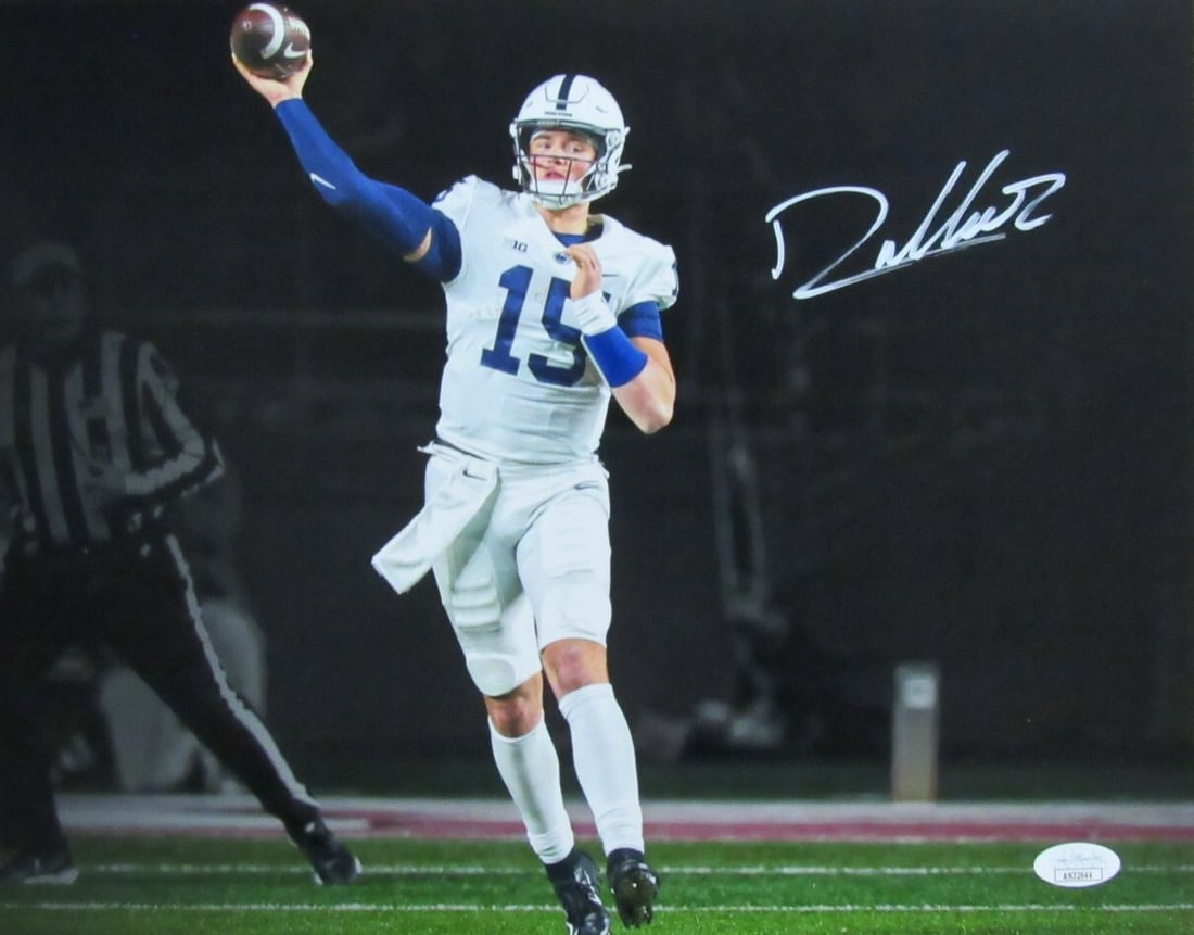 Penn State JSA 183373 Drew Allar Autographed Photo 11x14: Penn State JSA 183373 Drew Allar Autographed Photo 11x14 Item Specifics: Original/Reprint: Original Product: Photo Sport: Football Product Disclaimer: Not affiliated with any team or league.