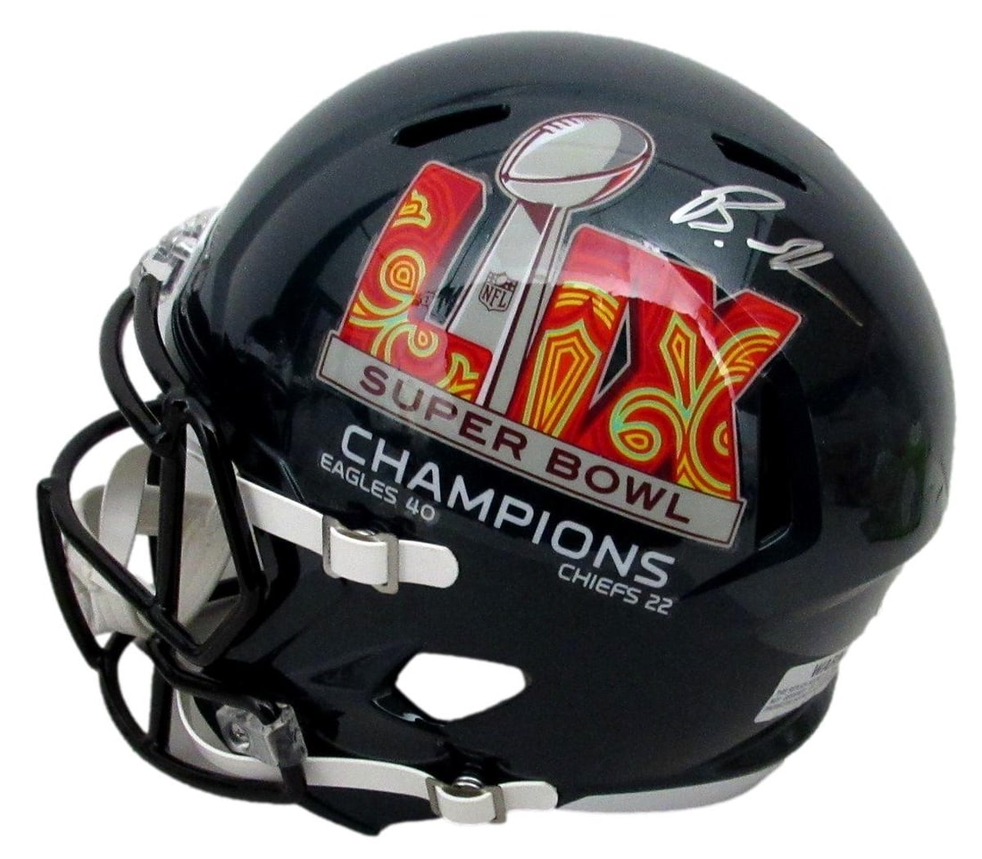 Full Size Replica Brandon Graham Signed SB LIX Champs Eagles Helmet (1 of 7)
