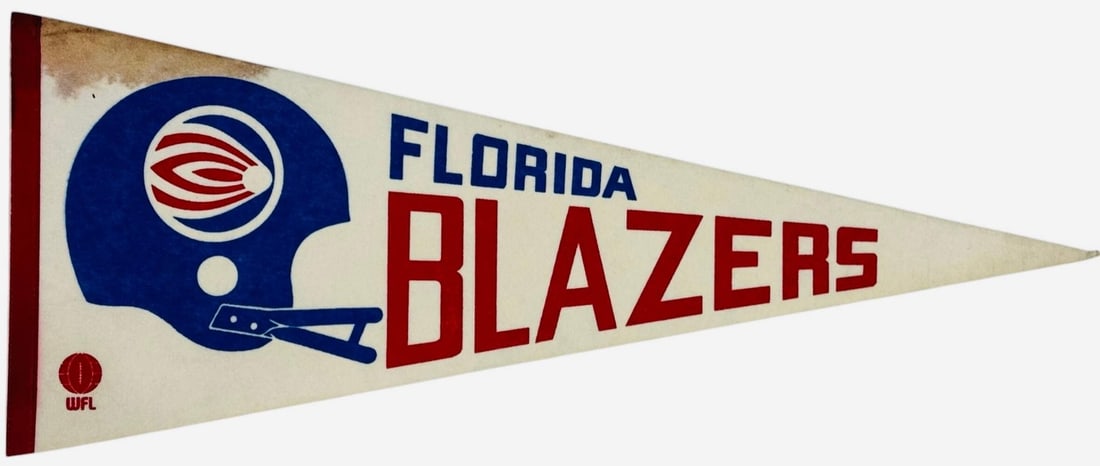 Florida Blazers Pennant Banner Large WFL (1 of 1)