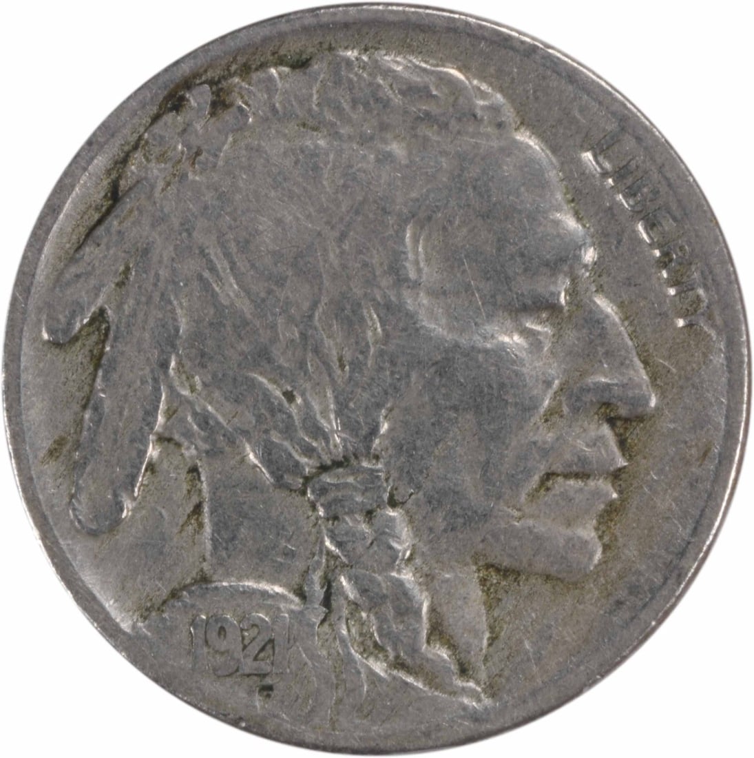 Uncertified 1921 S Buffalo Nickel VF (1 of 2)
