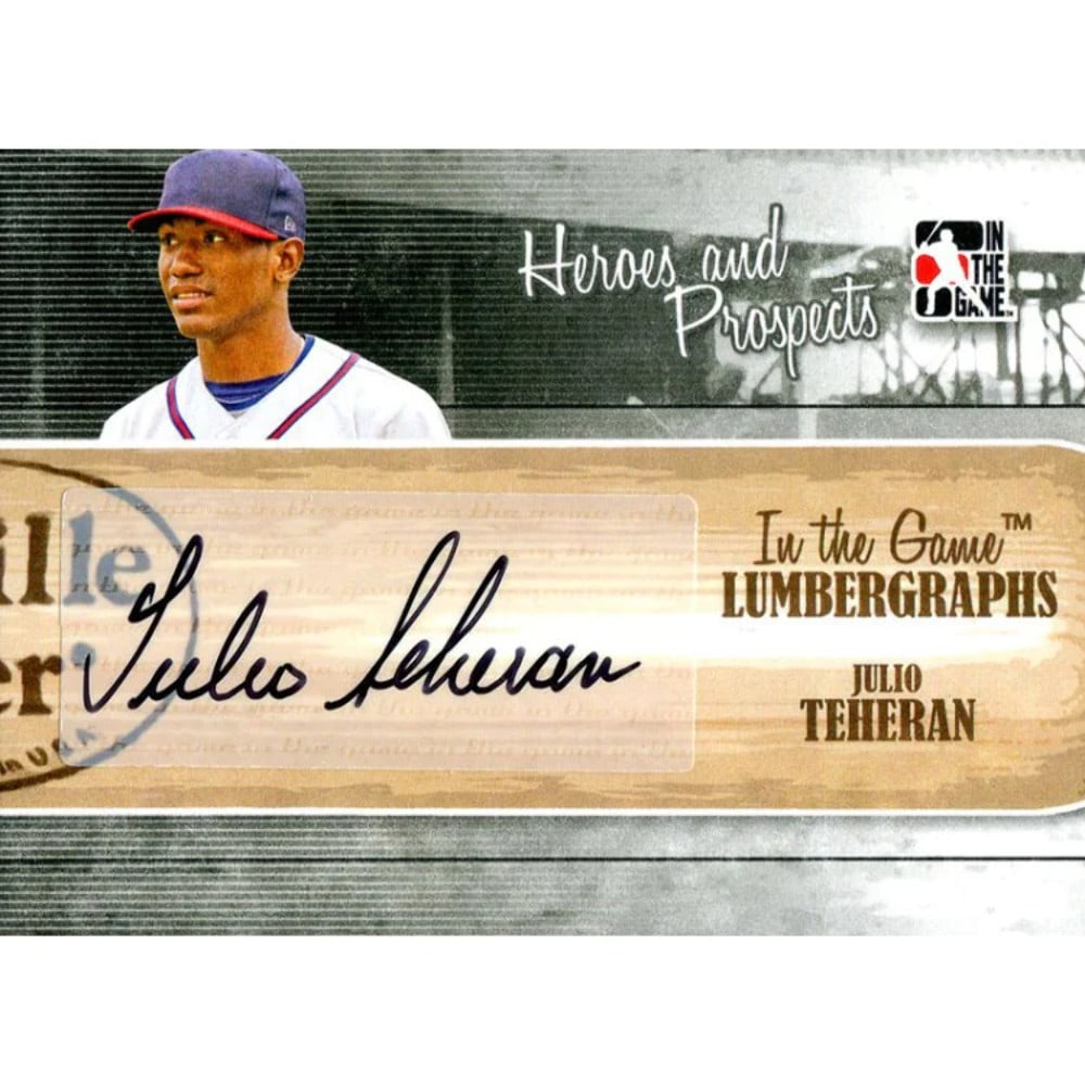 Julio Theran Game Card 2011 Autographed (1 of 1)