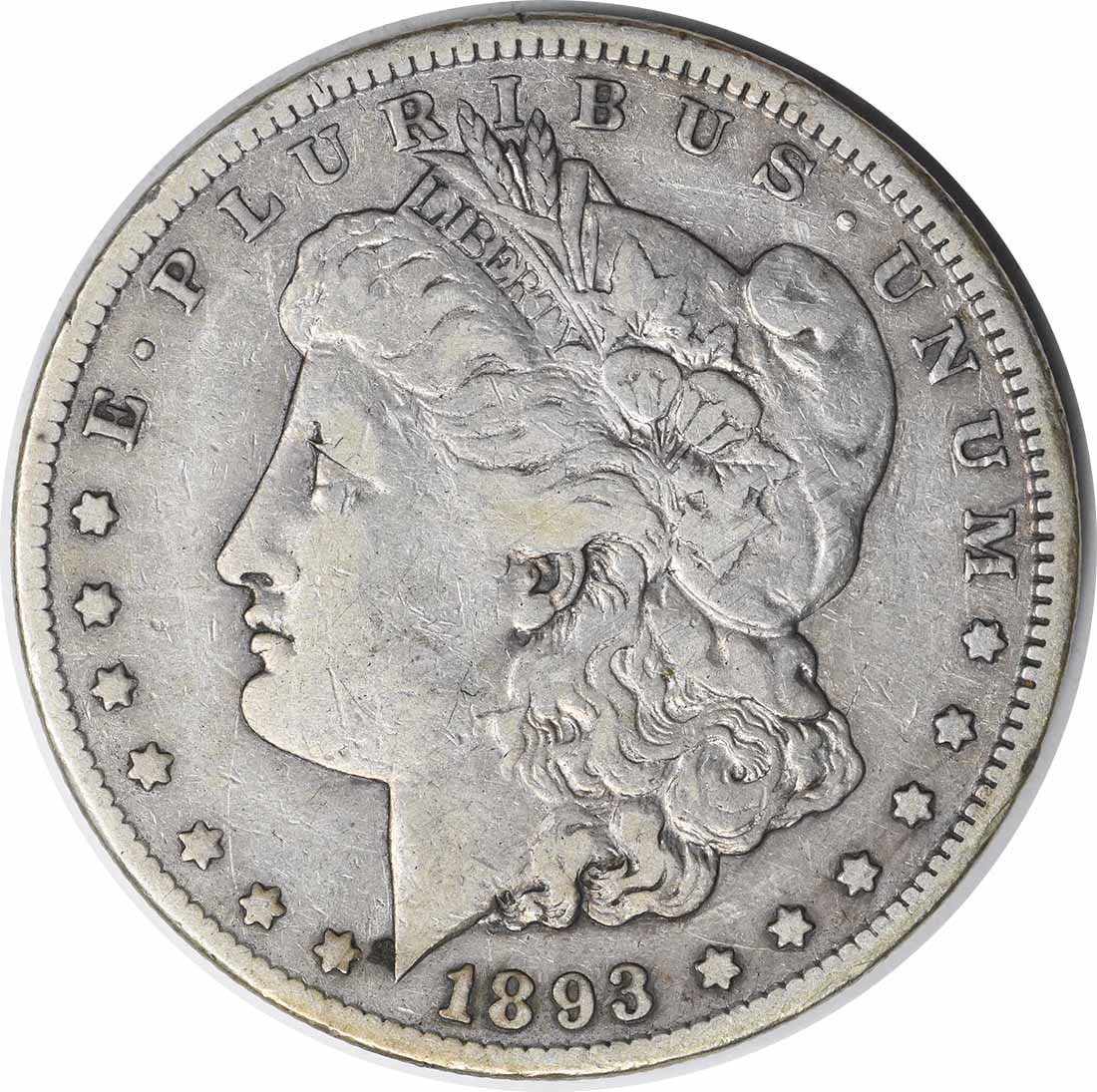 1893-CC Morgan Silver Dollar VF Uncertified (1 of 2)