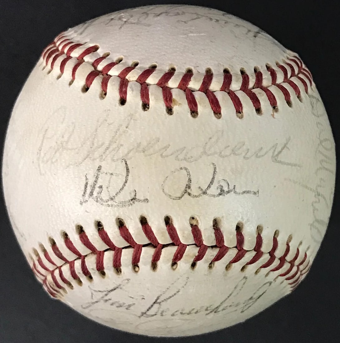 1970s St. Louis Cardinals Autographed Feeney Baseball (1 of 6)