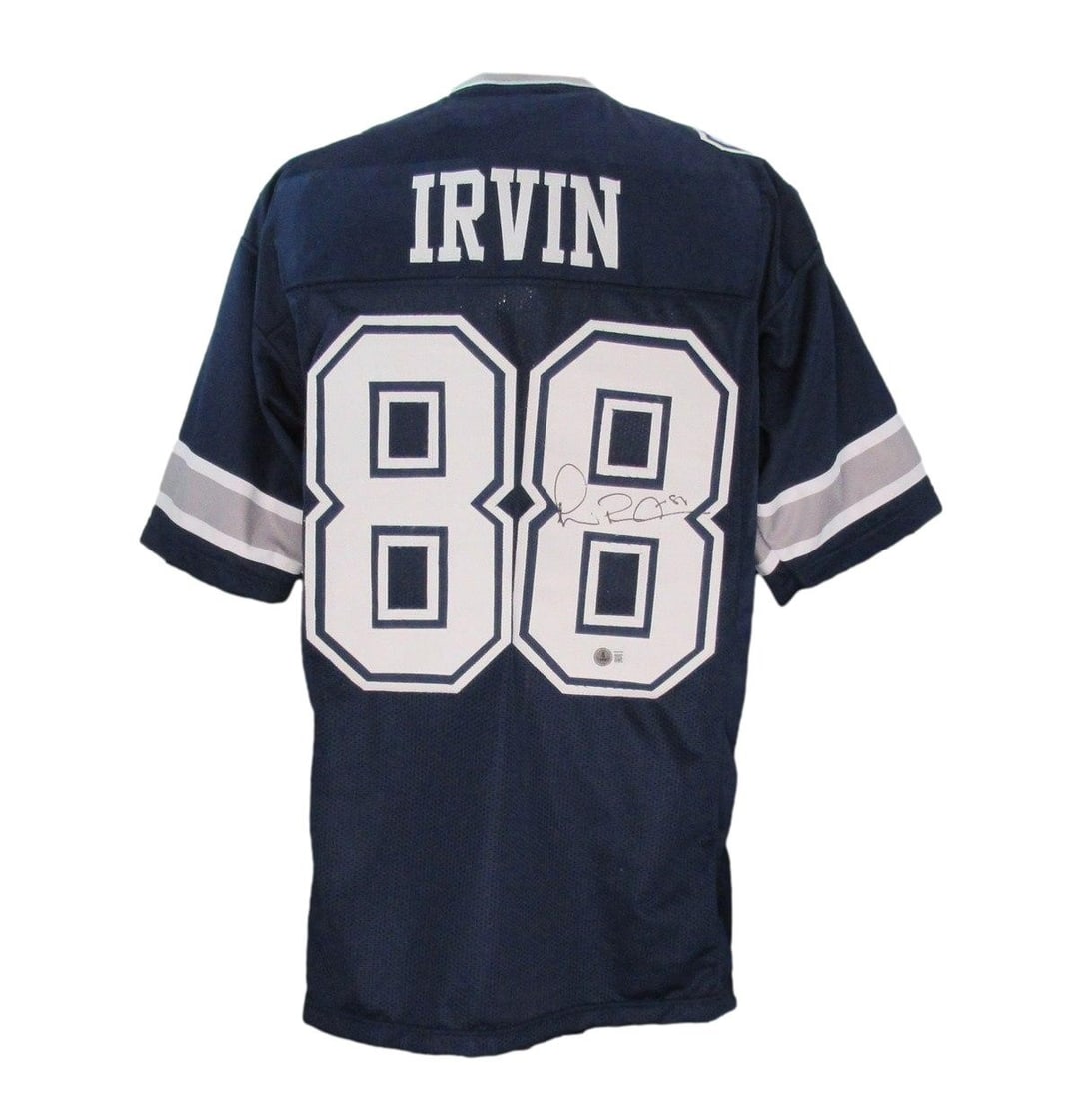 Cowboys Jersey Irvin Michael Autographed Dallas HOF Beckett 200794: Cowboys Jersey Irvin Michael Autographed Dallas HOF Beckett 200794 Authentic Dallas Cowboys jersey signed by Michael Irvin, a legendary wide receiver and member of the Pro Football Hall of Fame. This
