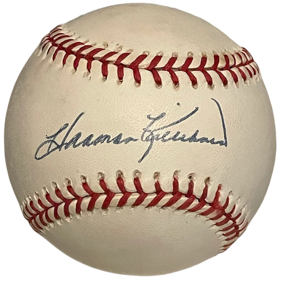 Harmon Killebrew Autographed Official American League Bobby Brown Baseball (JSA) (1 of 3)