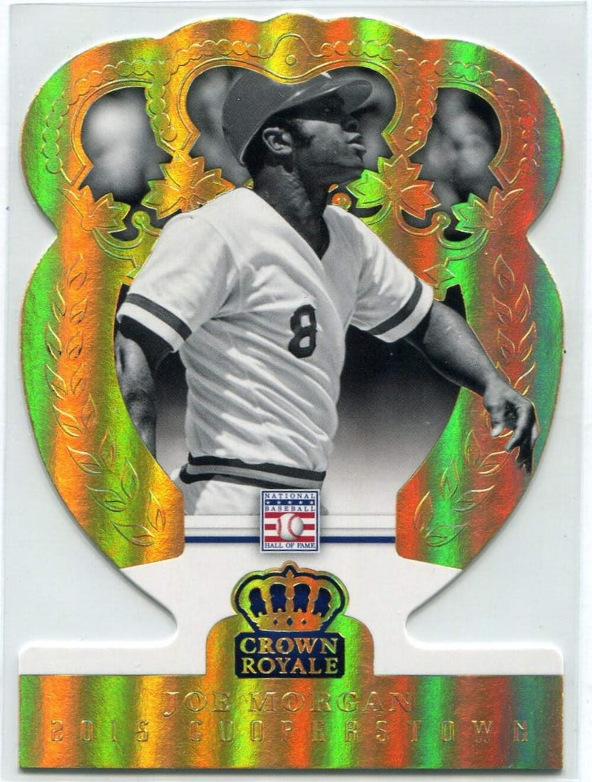 Joe Morgan 2015 Panini Crown Royale Cooperstown Die Cut Gold Parallel Card (1 of 2)