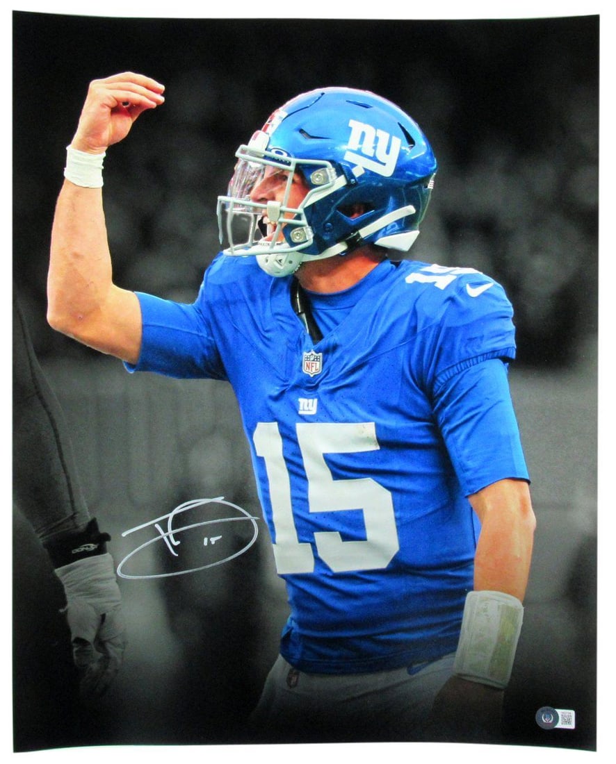 Tommy DeVito Autographed Photo Signed 16x20 NY Giants Beckett 184866 (1 of 3)