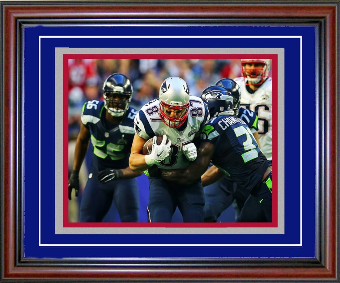 Rob Gronkowski Unsigned Framed Super Bowl XLIX 8x10 Photo (1 of 1)