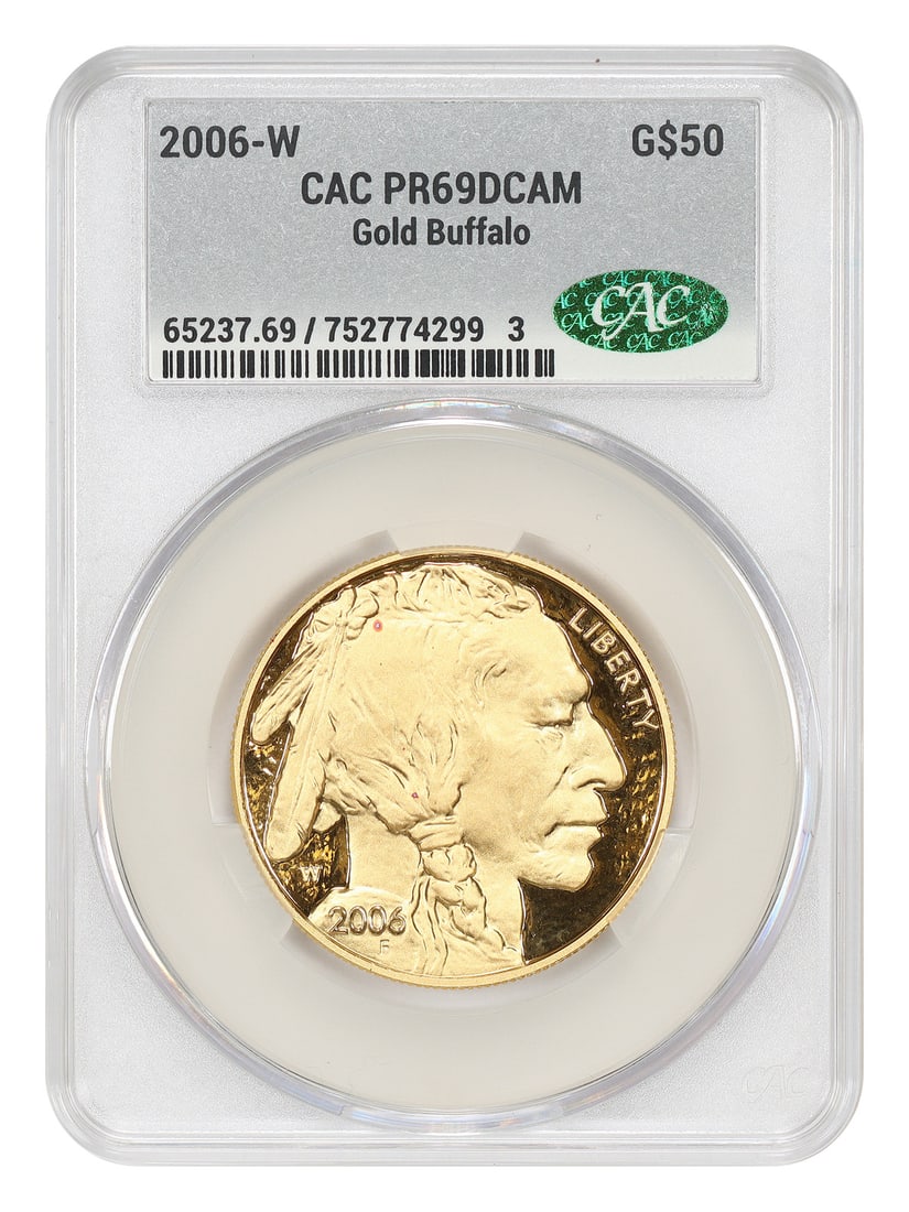 2006-W $50 Gold Buffalo CACG PR69DCAM - $50 Gold Buffalos - 1 oz Proof Gold (1 of 4)