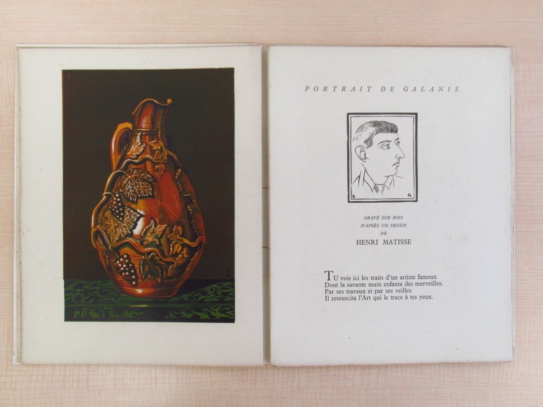 Beucler Andre "Galanis D. Portrait 1954 Limited Edition with Original Print (1 of 10)
