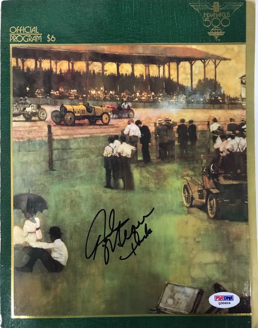Signed Indianapolis 500 Official Rick Mears Program PSA May 26 1991 (1 of 3)