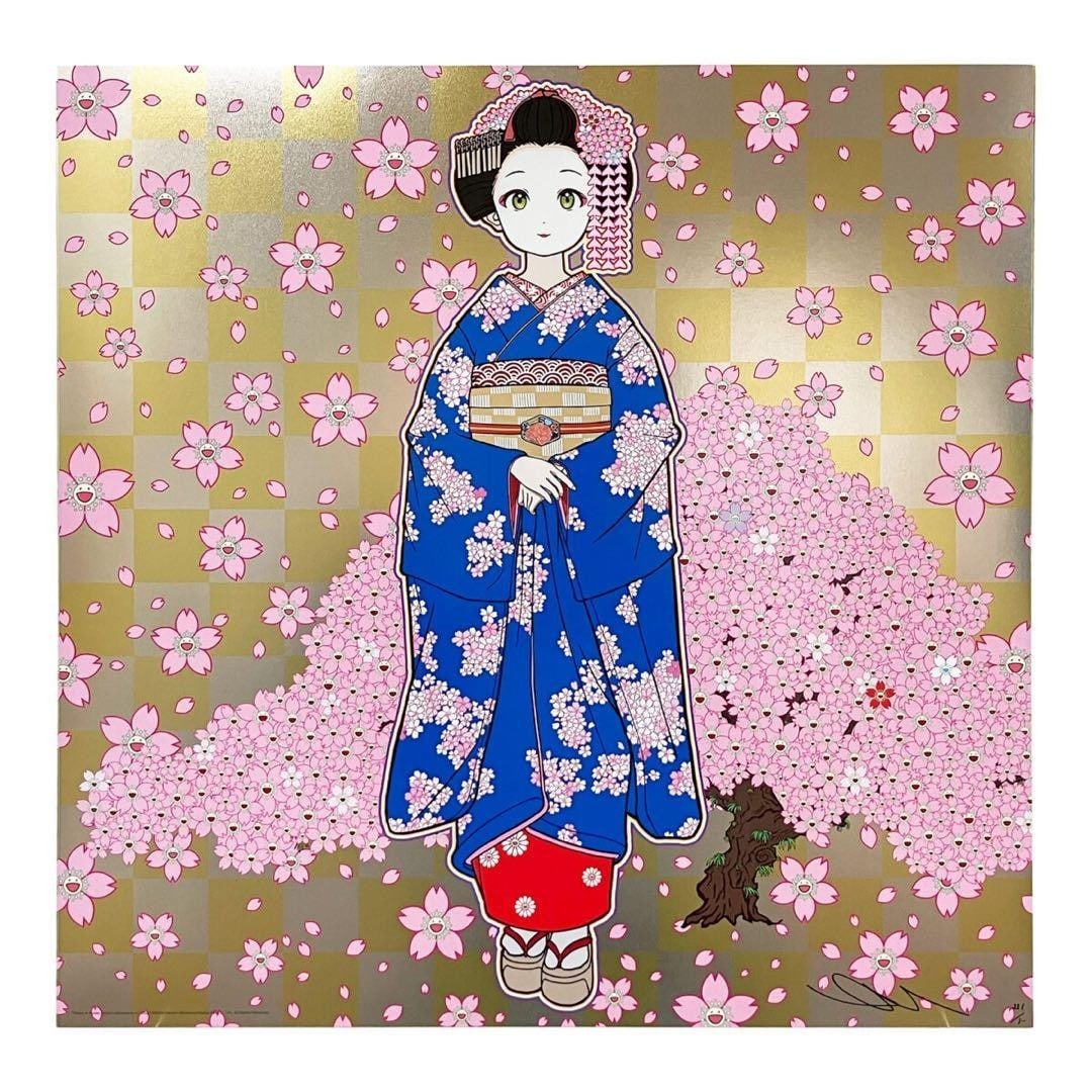 Kyoto Cherry Blossoms Blue Takashi Murakami Maiko Signed ED300 New: Kyoto Cherry Blossoms Blue Takashi Murakami Maiko Signed ED300 New Item Specifics: Artist: Takashi Murakami Originality: Limited Edition Print Date Of Creation: 2000-Now Material: Paper Franchise: Tak