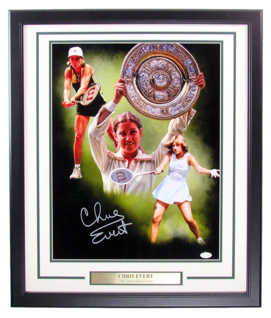 Tennis Champ Chris Evert Autographed Photo Framed by JSA (1 of 4)