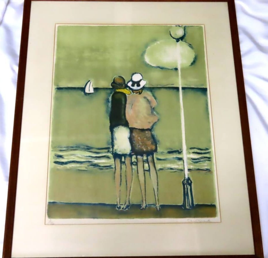 Jean Pierre Cassigneul Deauville Lithograph Framed Signed 12 (1 of 7)