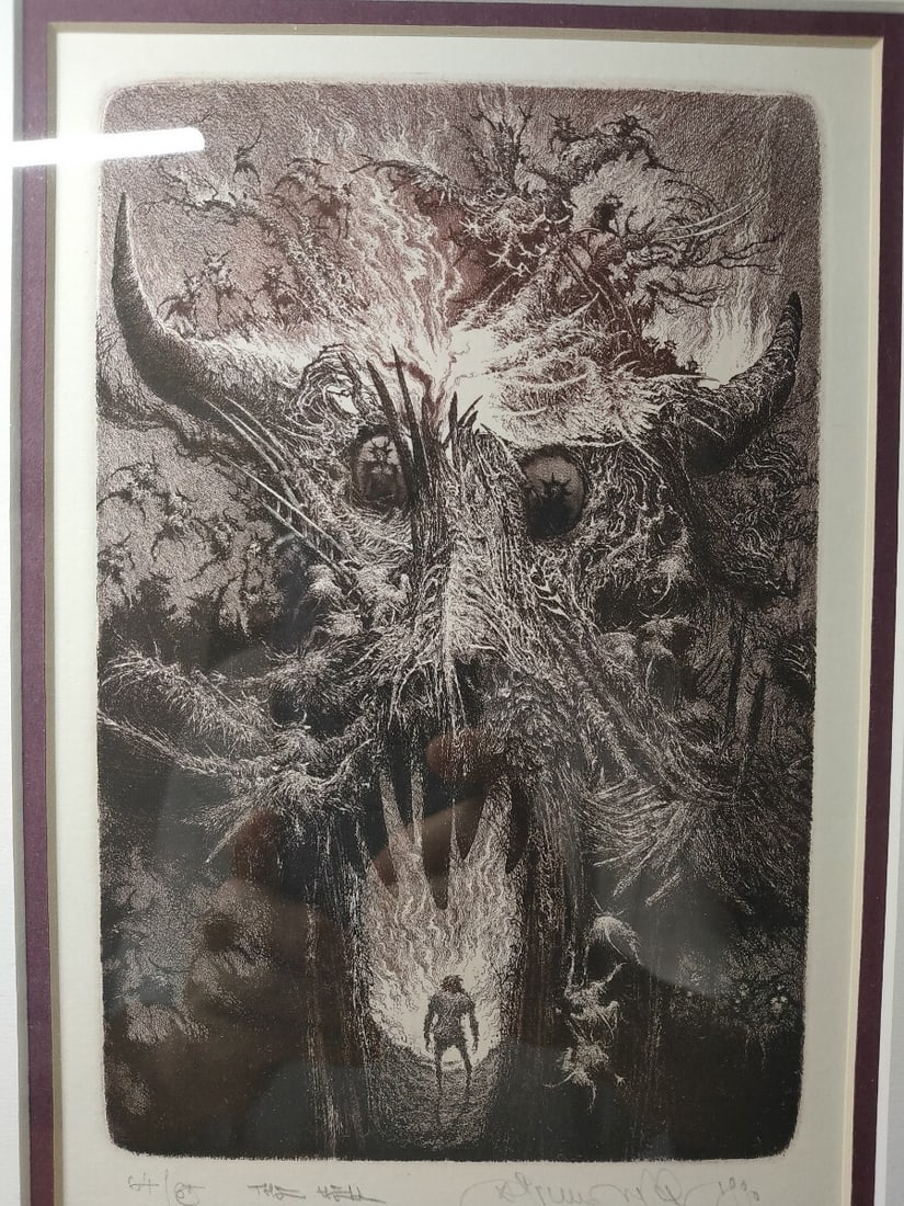 Brunovsky The Hell Etching Signed Aquatint Fantasy Slovakia Albin Numbered: Brunovsky The Hell Etching Signed Aquatint Fantasy Slovakia Albin Numbered Item Specifics: Unit Of Sale: Single Piece Artist: Albin Brunovsky Signed By: Albin Brunovsky Image Orientation: Portrait