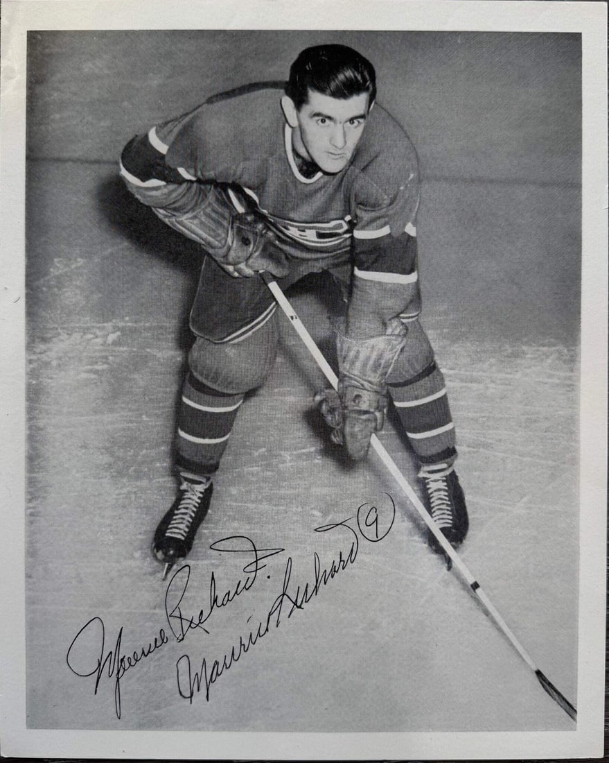Richard Maurice autographed page black white magazine: Richard Maurice autographed page black white magazine Item Specifics: Brand: Professional Sports Authenticator (PSA) Maurice Richard Autographed Black and White Magazine Page Signed in black pen acros