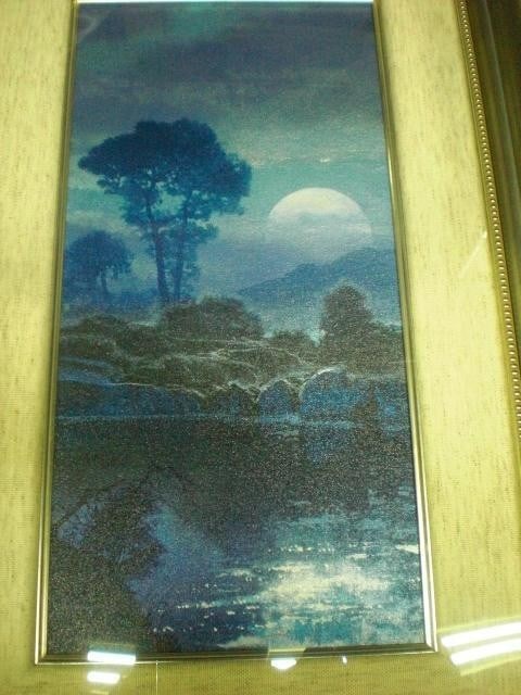 Dale Terbush "Love Reflection" Signed Art w/ COA Moonlight Landscape Framed (1 of 9)