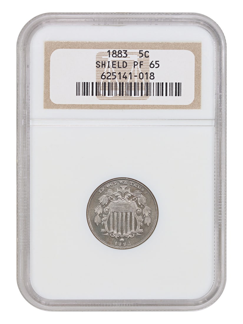 Shield Nickel 1883 5C PR65 NGC (1 of 6)