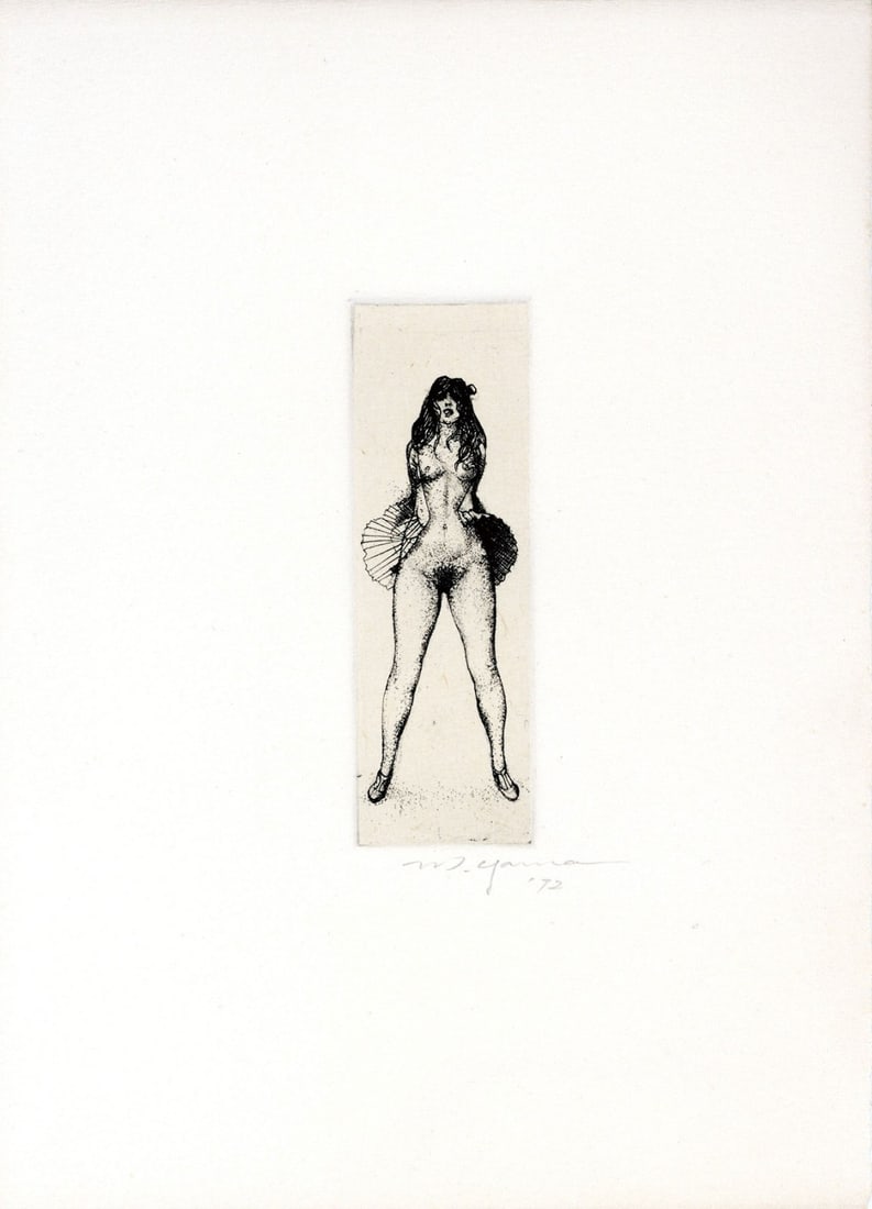 Rokuzo Yamamoto Copperplate Print Woman Signature 1972 Japanese Paper: Rokuzo Yamamoto Copperplate Print Woman Signature 1972 Japanese Paper Item Specifics: Primary Material: Paper Color: Multi-Color Original/Reproduction: Antique Original Region Of Origin: Japan Age: