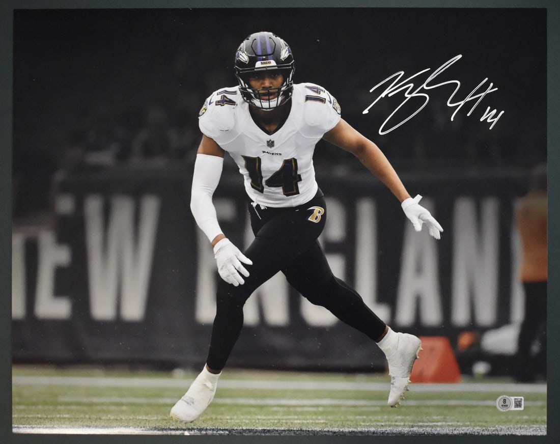 Hamilton Kyle Ravens Baltimore Signed Autographed 16x20 Photo Beckett 200754 (1 of 3)