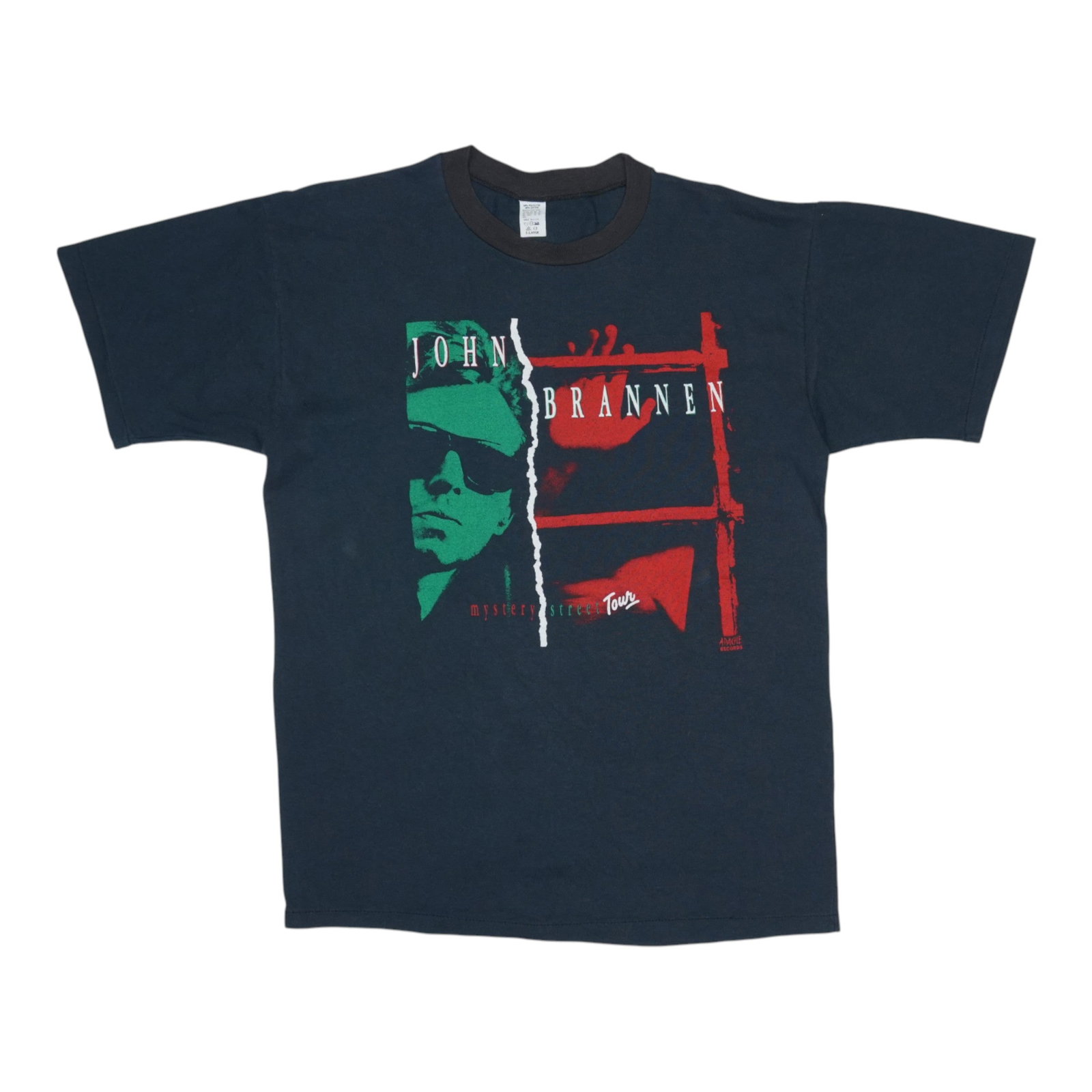 Mystery Tour Shirt Street Brannen John 1988: Mystery Tour Shirt Street Brannen John 1988 Extra Large John Brannen Mystery Street Tour Shirt, 1988. This vintage 50/50 poly/cotton shirt features classic pit-to-pit and collar-to-hem measurements,